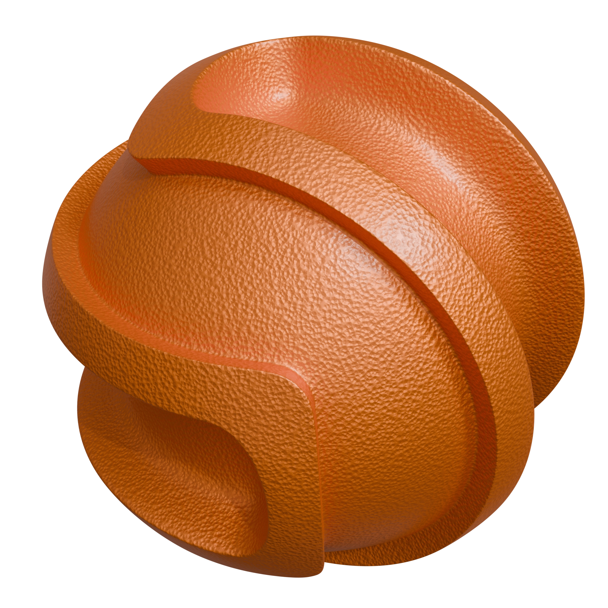 DEEP ORANGE RAL2011 ROUGH TEXTURE SEMI MATTE